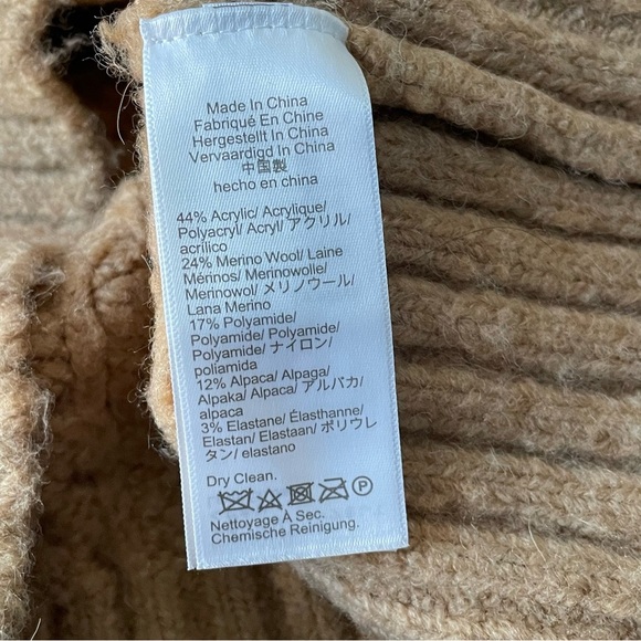 J. Crew relaxed stretch merino cable-knit sweater boyfriend fit 47588 - Picture 15 of 16